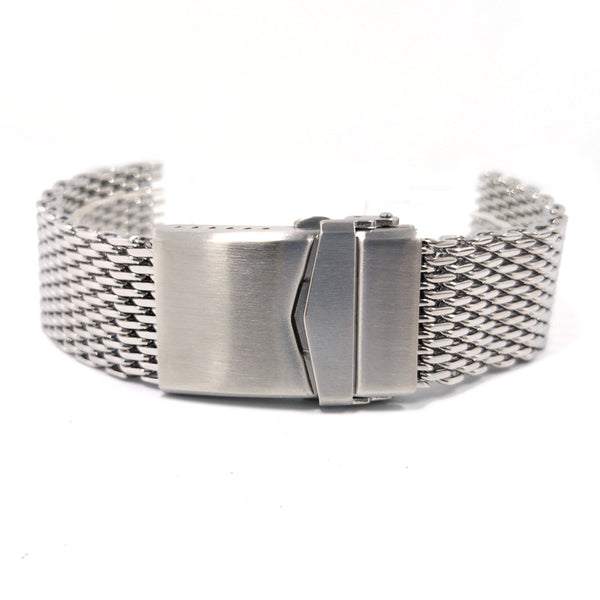 Stainless steel discount mesh bracelet watch