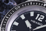 ★Black Friday★KEASO 39mm Quartz Diver Men Watch